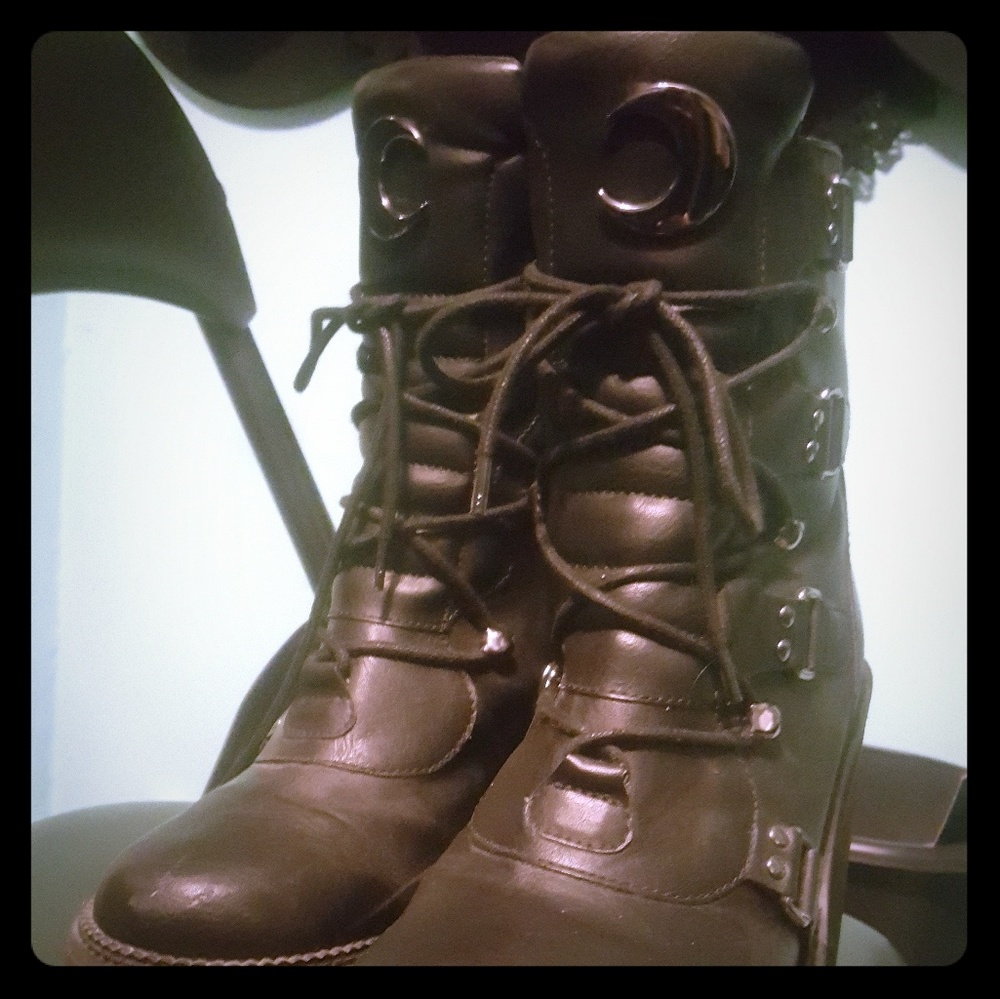 Killstar Broom Rider boots size 10